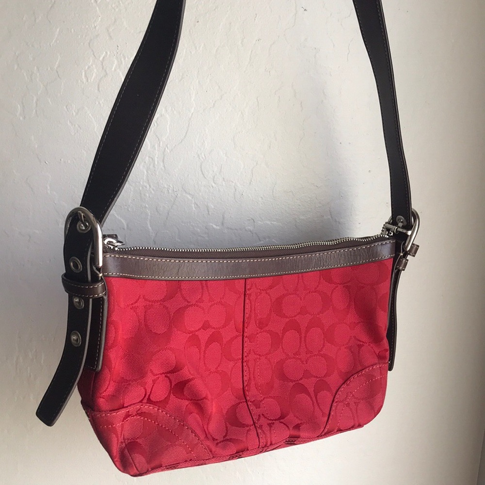 Vintage Red Coach Purse